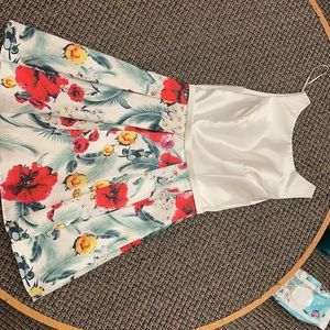 High neck homecoming dress